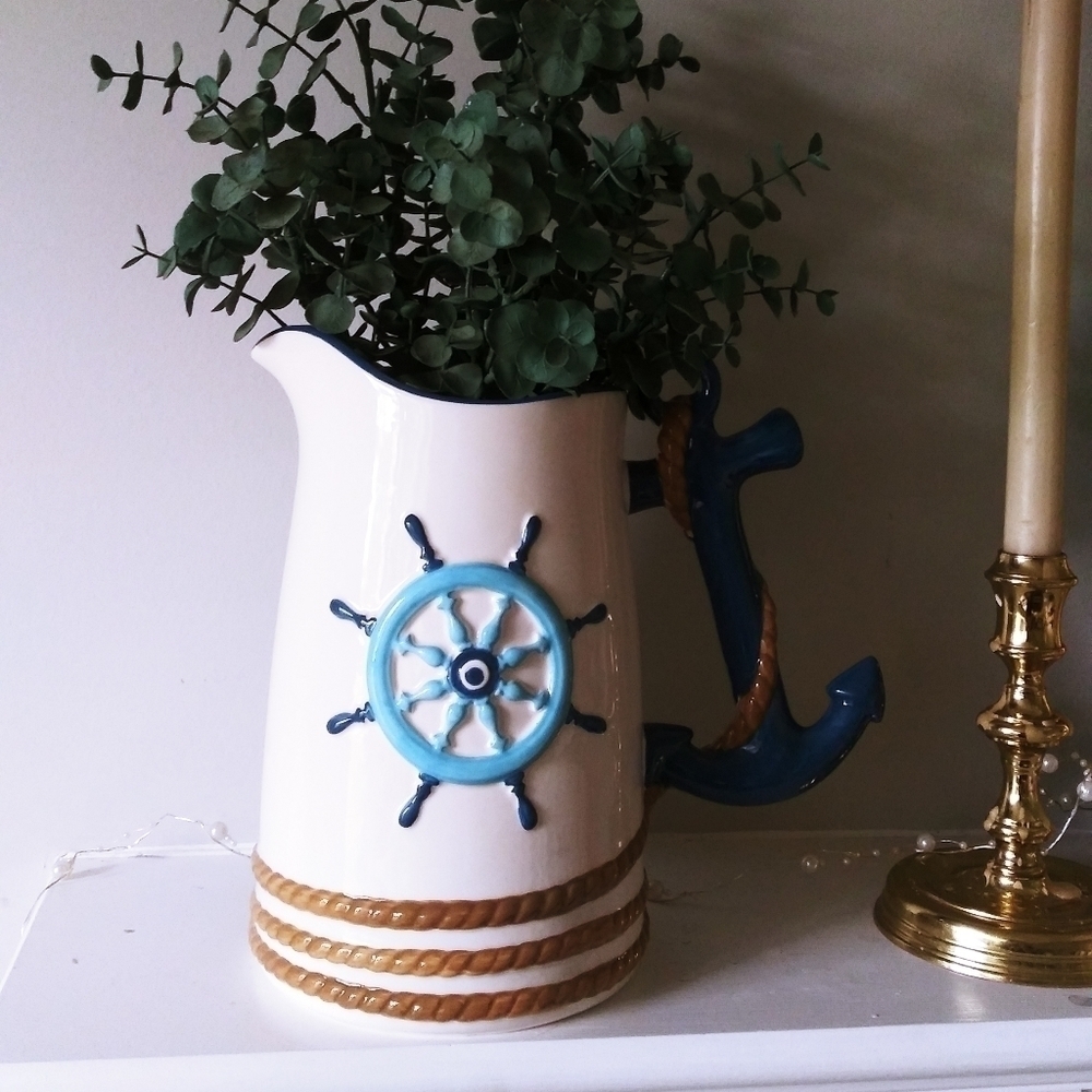Home Accents pitcher Navy ship‎ nautical decor